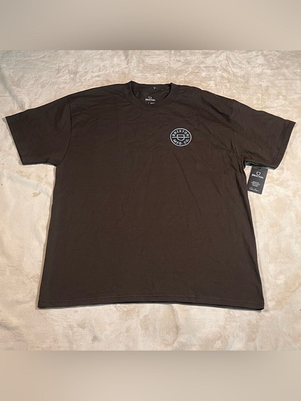 Brixton Men’s Brown Logo Graphic T-Shirt